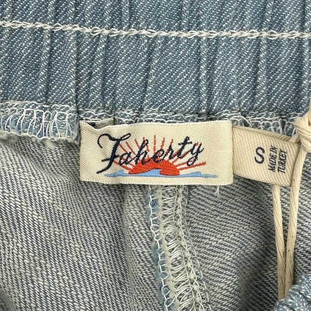 Faherty Drawstring Linen-Blend Pants Size S - Picture 5 of 15